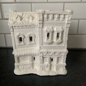 California Creations CITY NEWS Christmas Village -Unpainted
